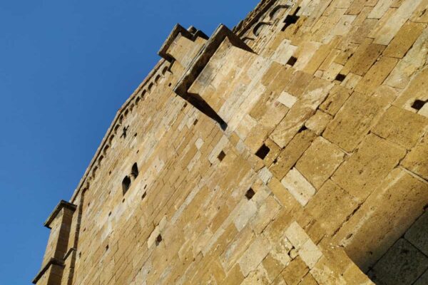 La facciata della Collegiata a Castell'Arquato - Piacenza