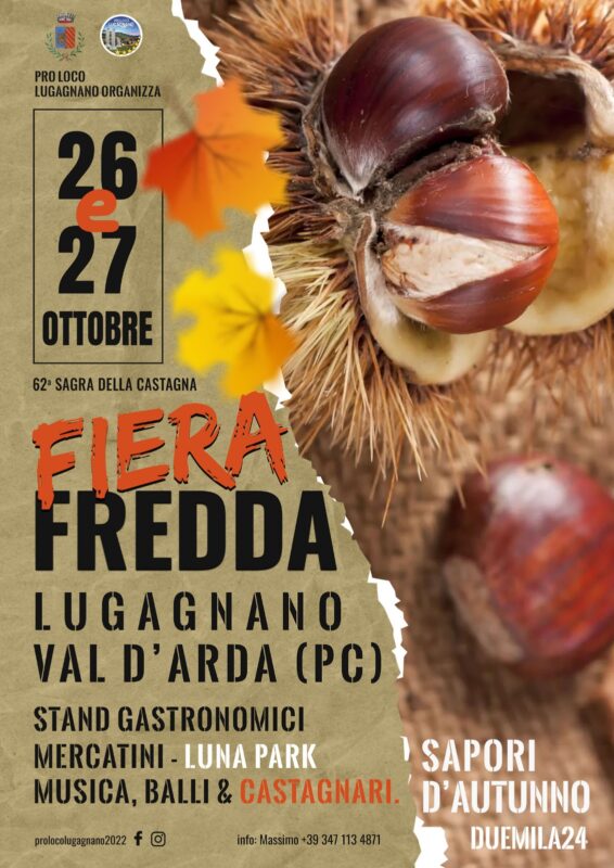 FIERA FREDDA SAGRA CASTAGNE LUGANNAO VAL D'ARDA