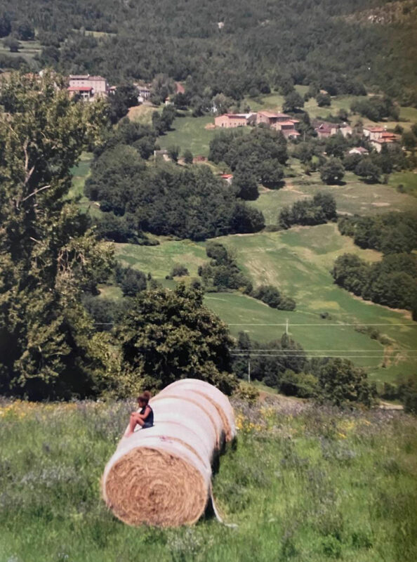 Vista di Cornolo dalla casa di Maria Amasanti a Morfasso