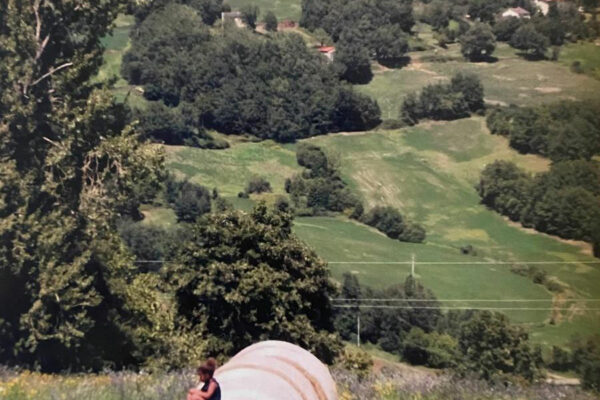 Vista di Cornolo dalla casa di Maria Amasanti a Morfasso