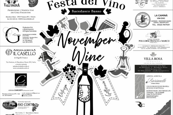 November Wine Bacedasco Basso Vernasca Alta Val 'Arda