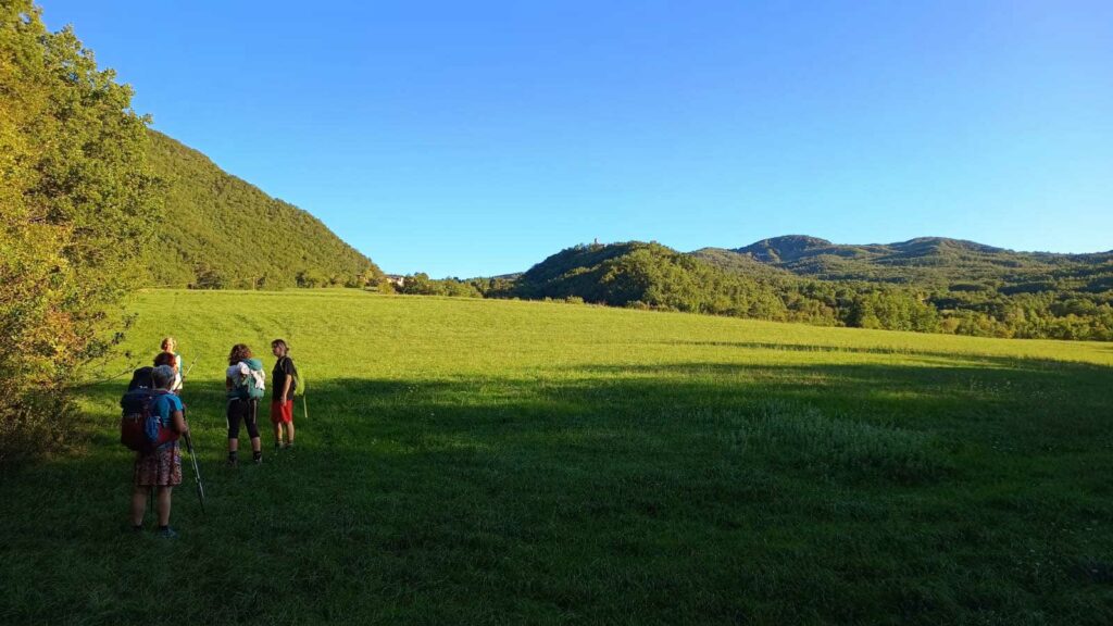 Panorama in Alta Val d'Arda con colline